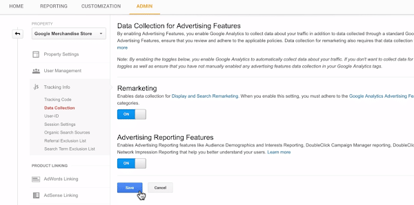 remarketing google analytics