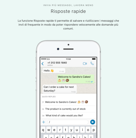 Risposte Rapide WhatsApp Business