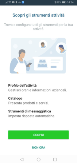 Account Business WhatsApp Scopri gli strumenti