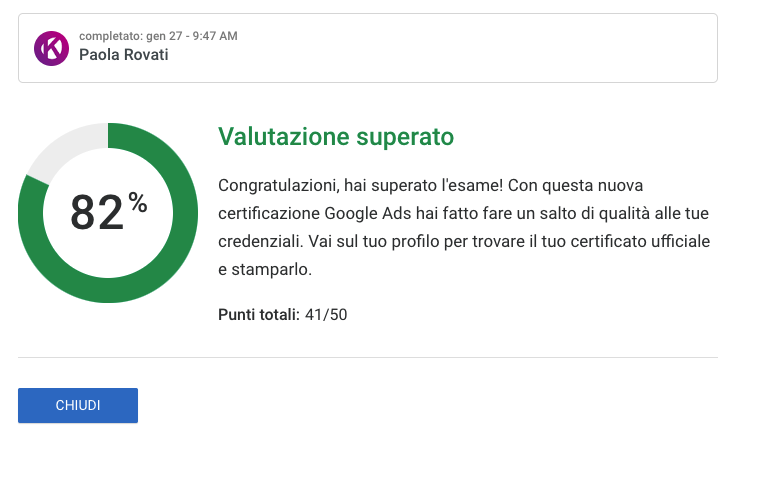 Superamento test campagne video YouTube